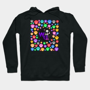 Wolfgirlgaming64 paws logo Hoodie